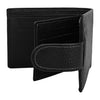 Bifold Classic Leather Wallet Spiral Black