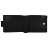 Bifold Classic Leather Wallet Spiral Black