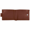 Bifold Classic Leather Wallet Spiral Brown