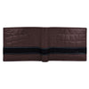 Men Crocodile Pattern Leather Wallet Croci Brown