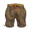 Women’s Lederhosen – Mud Brown Suede Leather Shorts