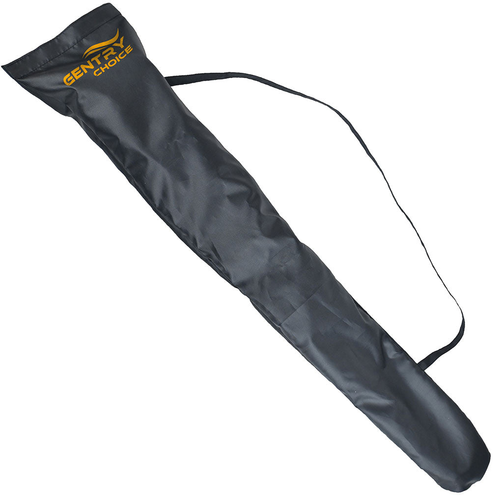 Outdoor Walking Stick with Seat Spectator Adjustable Leather Shooting Stick Black