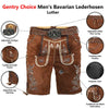 Men's Authentic Suede Lederhosen Antiqued with Waist Belt Oktoberfest Outfit 