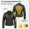 RIDERACT® Womens Leather Motorcycle Jacket | Black Brando Infinity Leather Biker Jacket