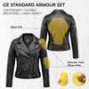 RIDERACT® Womens Moto Jacket | Black Brando Native Leather Biker Jacket