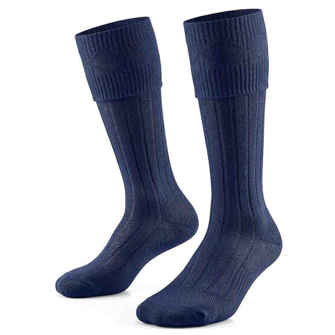 Kilt Hose Striped Navy Blue