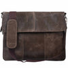 Vintage Leather Shoulder Bag Brown Leather Laptop Bag Retro