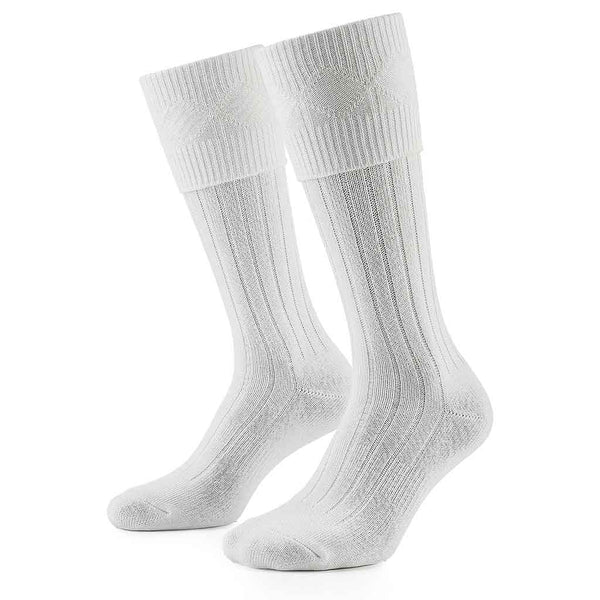 Kilt Hose Striped White