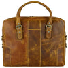 Crazy Horse Vintage Leather Bag Brown Edge Business Leather Bag