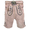 Men Suede Lederhosen with Waist Belt 