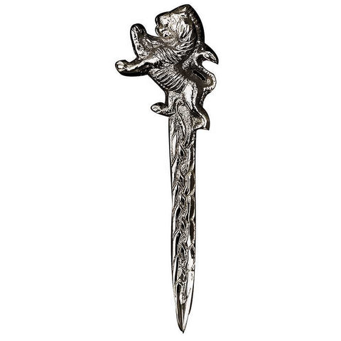 Rampant Mounted Sword Kilt Pin Antique