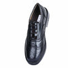 Ghillie Brogues Shoes Wingtip Oxford Leather Shoes Black