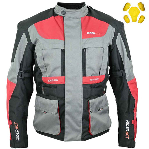 RIDERACT® Herren Sommer Motorradjacke Escape