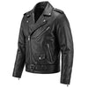 RIDERACT® Mens Leather Biker Jacket Brando Style Native Motorcycle Jacket