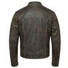 RIDERACT® Mens Leather Motorcycle Jacket | Vintage Distressed Leather Jacket