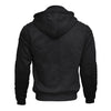 RIDERACT® Riding Motorcycle Hoodie Black Reinforced with Aramid Fiber