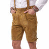 Men's Oktoberfest Costume Suede Leather Short Lederhosen 