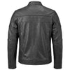 RIDERACT® Mens Leather Motorcycle Jacket | Black Moto Jacket