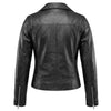 RIDERACT® Womens Moto Jacket | Black Brando Native Leather Biker Jacket