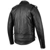 RIDERACT® Mens Leather Motorcycle Jacket | Brando Adjustable Moto Jacket