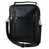 Leather Messenger Bag Black ZipZap Leather Handbag