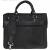 Business Leather Laptop Bag Black Apex Messenger Bag