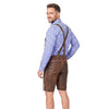 Men's Oktoberfest Costume Authentic Leather Short Lederhosen 