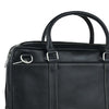 Crazy Horse Vintage Leather Laptop Bag Black Vertex Shoulder Bag