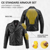 RIDERACT® Mens Leather Biker Jacket Brando Style Native Motorcycle Jacket