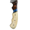 Handmade Damascus Fillet Knife with Bone & Rosewood Handle AMK024