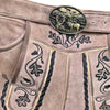 Men Suede Lederhosen with Waist Belt 