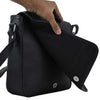 Leather Shoulder Bag Black Metro Messenger Bag