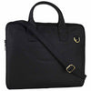 Leather Handbag Black Elite Crossbody Business Laptop Bag