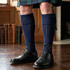 Kilt Hose Striped Navy Blue