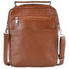 Leather Messenger Bag Tan ZipZap Leather Handbag