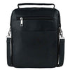 Leather Messenger Bag Black ZipZap Leather Handbag