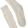 Traditional Bavarian Socks Classic Ivory White Oktoberfest Socks