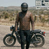 RIDERACT® Mens Leather Motorcycle Jacket | Cafe Racer Biker Jacket