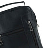 Leather Messenger Bag Black ZipZap Leather Handbag