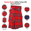 Utility Tartan Kilt Royal Stewart with Cargo Pockets