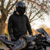 RIDERACT® Motorcycle Pull Over Hoodie Black Scout