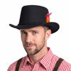 Traditional Bavarian Hat – Black Fedora Wool Hat
