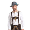 Traditional Oktoberfest Hat – Grey Countryman Wool Fedora Hat