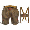 Women’s Lederhosen – Mud Brown Suede Leather Shorts