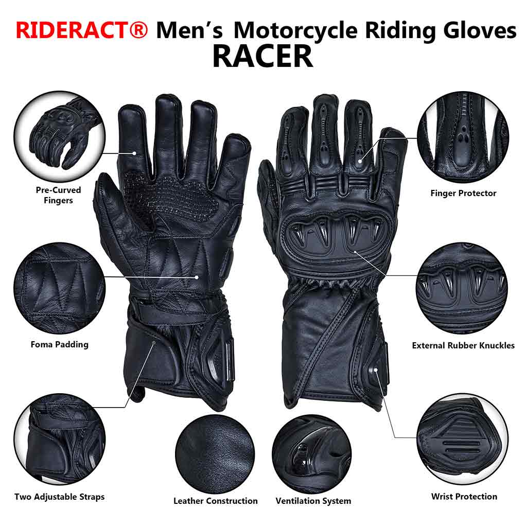 Freewheelers LEATHRTOGS WINTER GAUNTLETS Winter Motorcycle Gloves