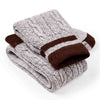 Traditional Bavarian Socks – Two-Piece Rustic Striped Set