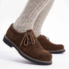 Men’s Bavarian Suede Leather Shoes – Dark Brown