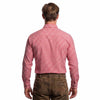 Bavarian Men Shirt Checked Red Berry