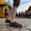 Men’s Bavarian Suede Leather Shoes – Dark Brown