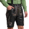 Men's Oktoberfest outfit Authentic Leather Short Black Lederhosen 